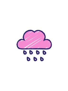 Yağmur Bulutu Tebeşir Çiziminin Satış Animasyonu