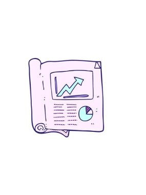 freehand çizilmiş iş belgesinin yatay titreşimli animasyonu