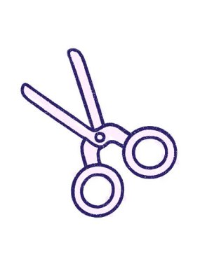 makas Tebeşir Çiziminin hareketli animasyonu