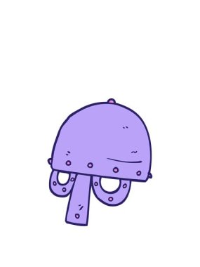 Çizgi film karalama Viking miğferinin animasyonunu uzatıyorum.