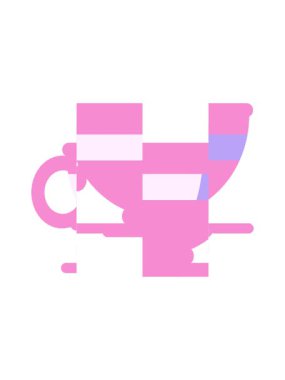 Kahve fincanı simgesinin bölünen hareket canlandırması