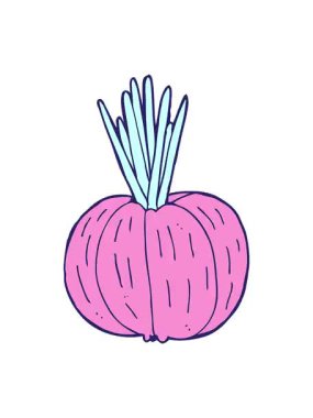 Sebze çizen çizgi filmin titreyen hareketi.