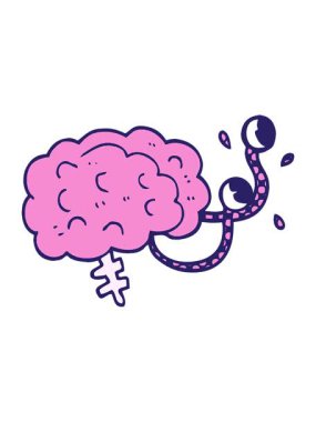 Canavar beyninin karikatür karalamalarını salla ve durdur