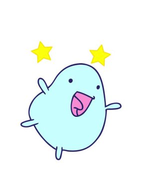 dönen yıldızlar çizgi film canlandırması kawaii sevimli mutlu fasulye