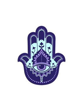 Bir hamza 'nın karikatür ikonik dövme görüntüsünün hareketli animasyonu