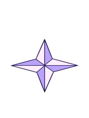 bir yıldızın ikonik dövme tasarımının hareketli animasyonu