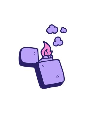 Karikatür karalamalarının titreşimli animasyonu. Daha hafif.