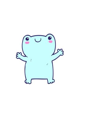 Tatlı kurbağanın yatay titreşimli animasyonu