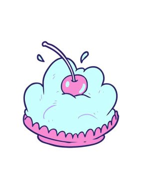 Komik çizgi film tatlı tatlısının basınçlı animasyonu