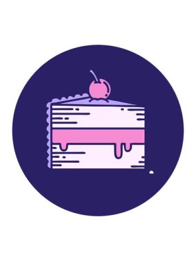 Pasta çemberi işaretinin basınçlı canlandırması