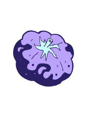 Çizgi film domates görüntüsünün dönen hareket animasyonu