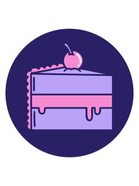 Bir çikolatalı pastanın görüntüsünün canlandırmasını renklendir