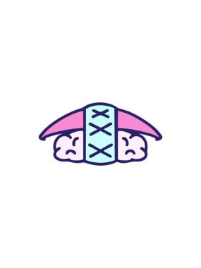 Japon ikura suşi ve pirinç tasarımının gösterişli satış animasyonları.