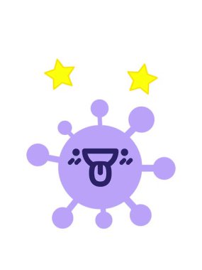 dönen yıldız animasyonu yüz dışarı fırlayan dil simgesi