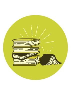 Dövme stili kitapların ikonunun renk canlandırması değişiyor