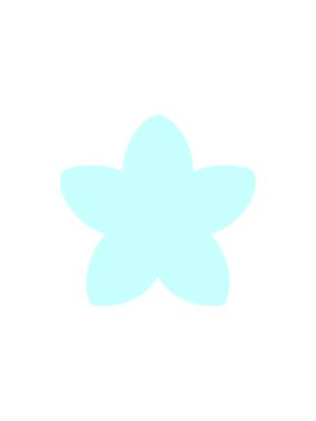 Tek bir Japon çiçeğinin canlandırmasının bölünme etkisi.