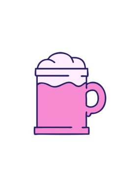 karikatür bira bardağının radyoaktif ışıldayan animasyonu