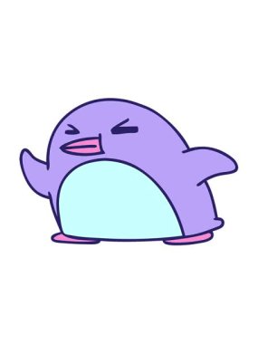 Karikatür karikatür animasyonunu oynat sevimli penguen kawaii