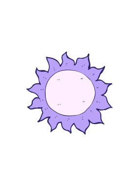 Dikkat çekici çizgi film güneşi animasyonu