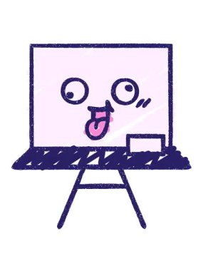 Whiteboard Tebeşir Çiziminin pixelize etkisi canlandırması