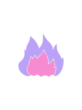 Ateşin düz renk illüstrasyonunun satış animasyonu