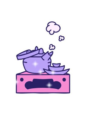 Yeni demlenmiş Japon çay takımının ışıltı etkisi.