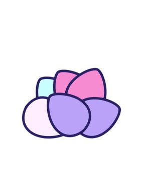 Basit Paskalya yumurtası tasarımının yanıp sönen radyal çizgileri