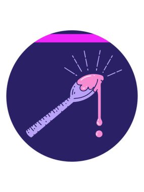 Bir kaşık bal dövmesi ikonunun animasyonunu güçlendir