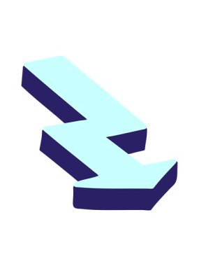 Oku işaret eden çizgi film elemanının dikkat çekici animasyonu