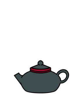 Japon çaydanlığının hareketli animasyonu.