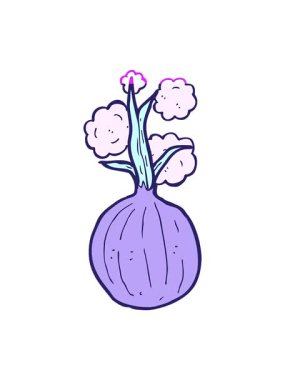 karikatür soğanın animasyonunu güçlendir