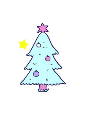 Parıldayan yıldızlar Noel ağacının animasyonunu etkiler