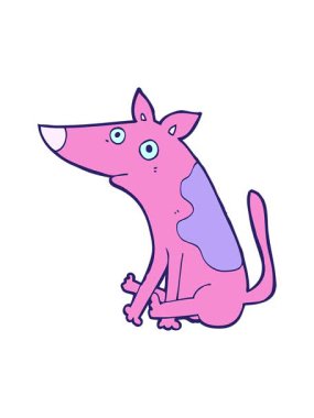 tatlı bir köpeğin hareketli animasyonu