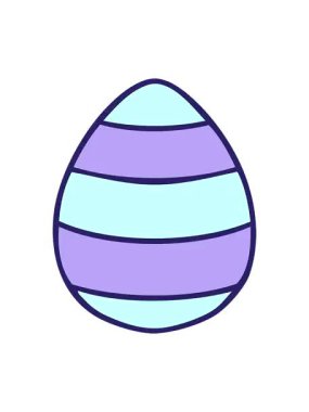 Paskalya yumurtası çizgi filminde çizilen el animasyonunun pixelize etkisi