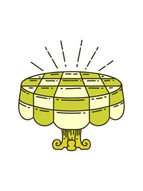 Dövme stili kafe tablosunun renk canlandırması değiştiriliyor