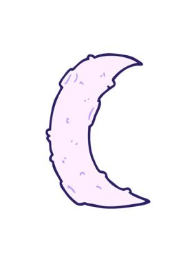 Karikatür ay tasarımının titreyen hareketi