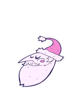 Çizgi film Noel Baba 'nın hareketli animasyonu