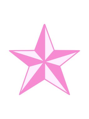 Bir yıldız tasarımının neon ikonik dövme tarzının basınçlı animasyonu