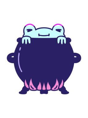 Kazanda yıkanan bir kurbağanın animasyonunu güçlendir