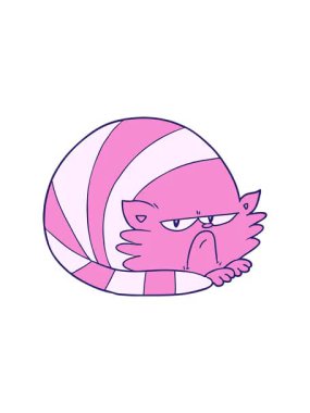 Huysuz kedinin dönen hareket animasyonu