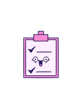 Sevimli çizgi film kontrol listesinin gösterişli satış animasyonu