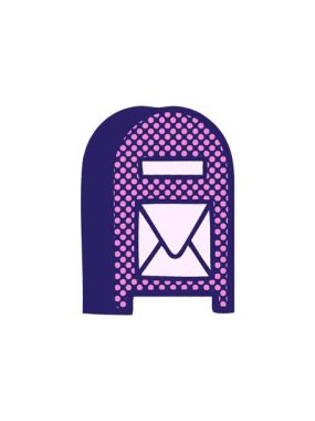 Bir posta kutusunun çizgi roman tarzı animasyonuna dikkat çekmek