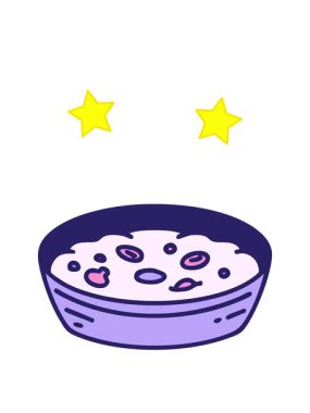 Brezilya karikatürünün dönen yıldızları. Limonlu geleneksel galinhada çanağı.