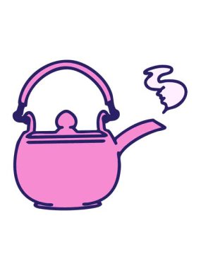 Japon çay demliği dizaynının hareketli animasyonu