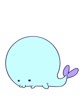 balina çiziminin hareketli animasyonu