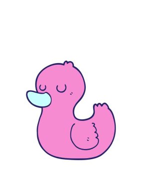 Çizgi film ördeğinin animasyonunu genişletiyor.