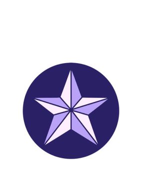 Dövme yıldızının hareketli animasyonu