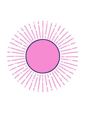 Pikselleştirme etkisi: Güneşin animasyonu basit grafik