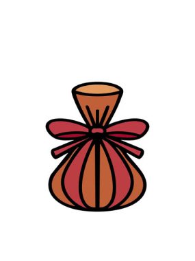 Japon omiyage geleneğinde paketlenmiş hediyenin hareketli animasyonu