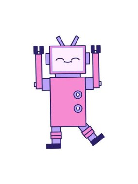 Robot bir görüntünün hareketli animasyonunu oynat